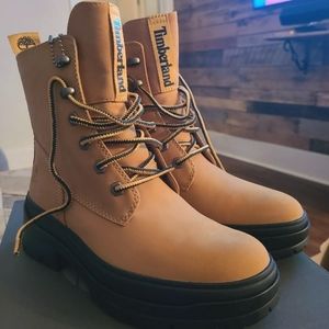 New Timberland Women's 8 Malynn EK+ Waterproof Mid Lace Boots Wheat